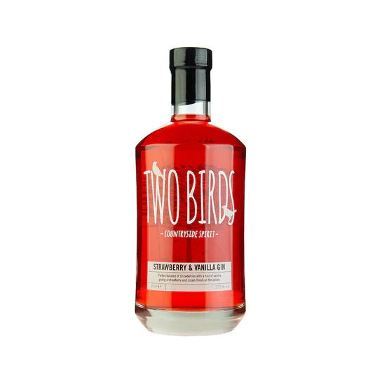 Two Birds Strawberry and Vanilla Gin 70cl (37.5% ABV)