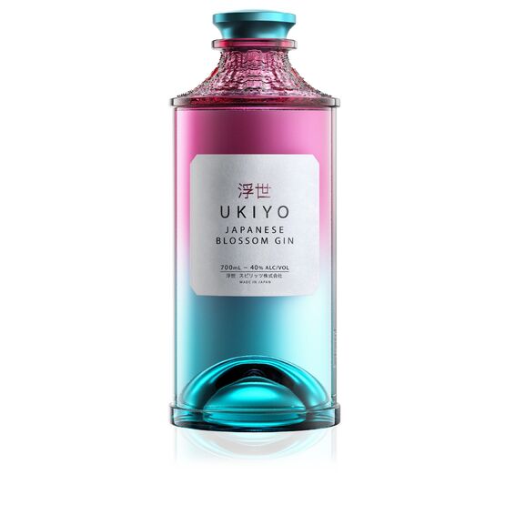 Ukiyo Japanese Blossom Gin 70cl (40% ABV)