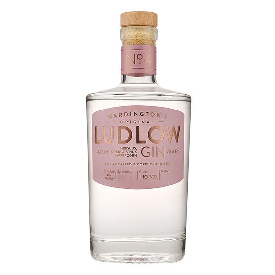 Wardington's Ludlow Gin Hibiscus, Orange & Pink Peppercorn 70cl (42% ABV)