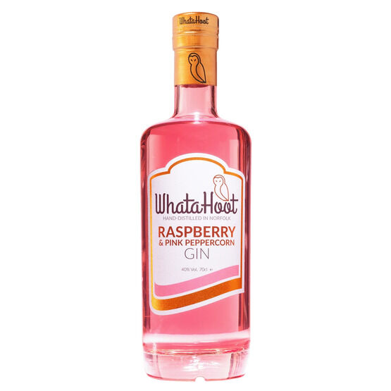 WhataHoot Raspberry & Pink Peppercorn Gin 70cl (40% ABV)