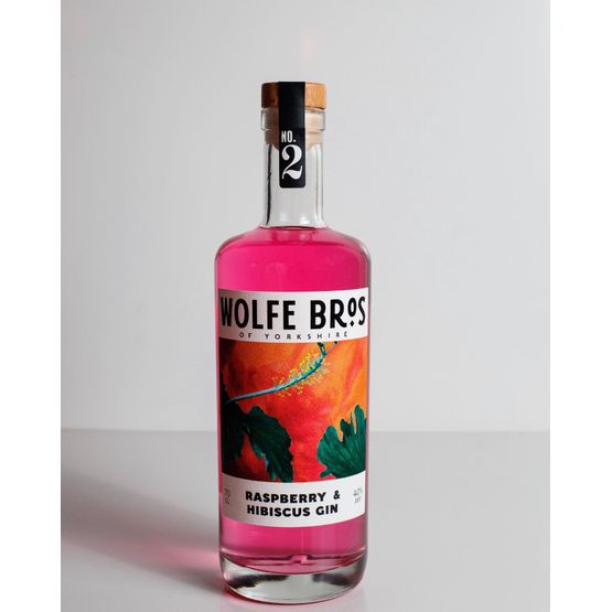 Wolfe Bros Raspberry &amp; Hibiscus Gin 70cl (40% ABV)