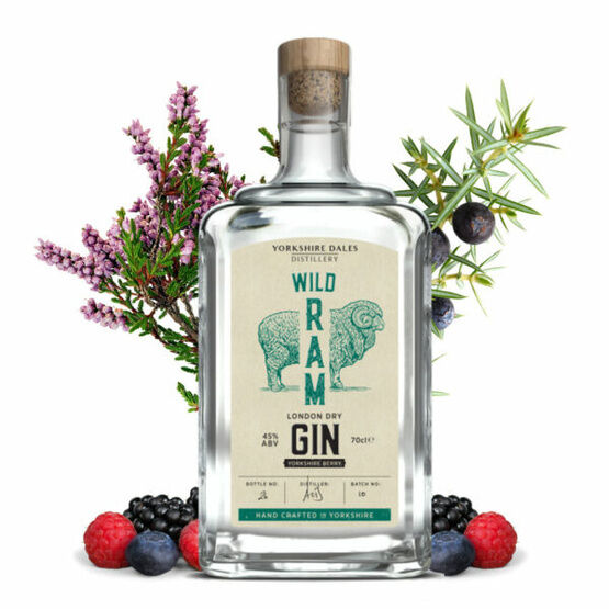 Yorkshire Dales Wild Ram Yorkshire Berry London Dry Gin 70cl (45% ABV)
