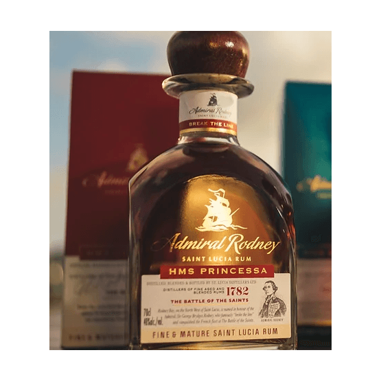 Admiral Rodney HMS Princessa Golden Rum (70cl) 40%