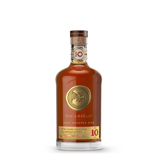 Bacardi 10 Year Old Rum 70cl (40% ABV)
