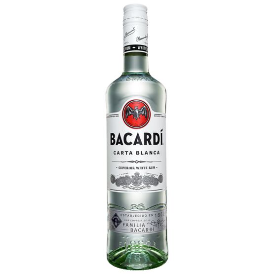 Bacardi Carta Blanca 1L (37.5% ABV)