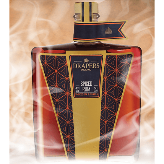 Drapers England Smoked Oak &amp; Vanilla Spiced Rum (50cl) 40%