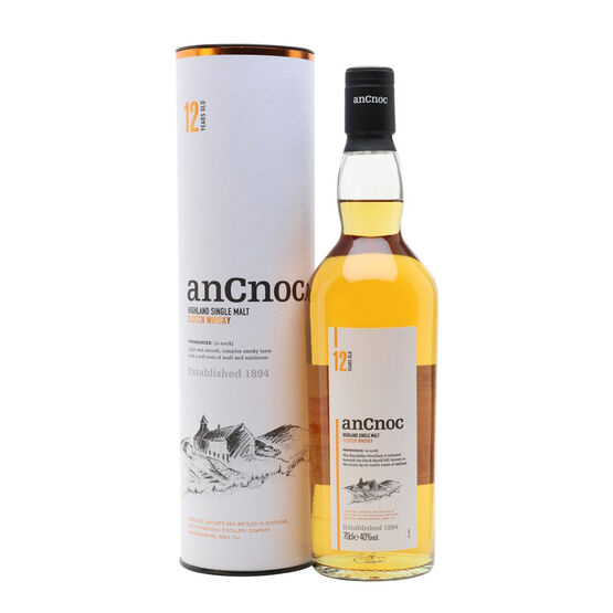 anCnoc 12 Year Old Single Malt Scotch Whisky (70cl)