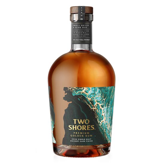 Two Shores Rum - Irish Single Malt Whiskey Cask Finish 70cl (43% ABV)