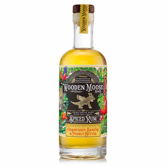 Wooden Moose Caramelised Banana &amp; Peanut Butter Spiced Rum (50cl) 40%