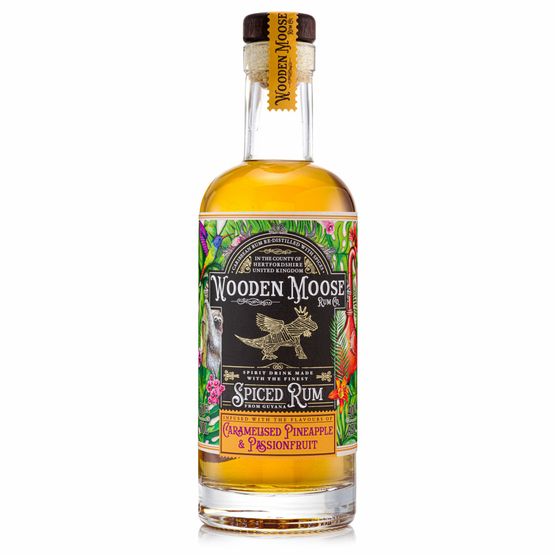 Wooden Moose Caramelised Pineapple &amp; Passionfruit Spiced Rum 50cl (40% ABV)
