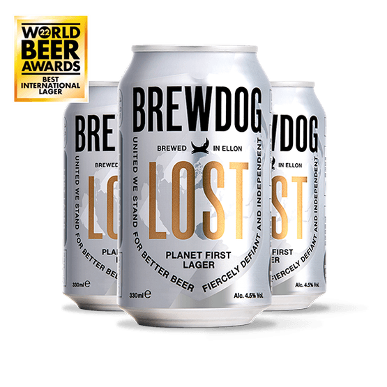 BrewDog Lost Lager 4.5% ABV (330ml Can)
