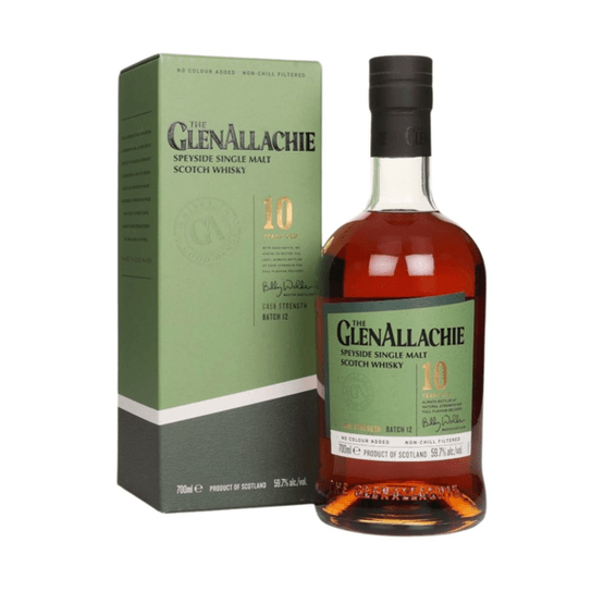 GlenAllachie 10 Year Old Cask Strength Speyside Whisky 70cl (59.7% ABV)