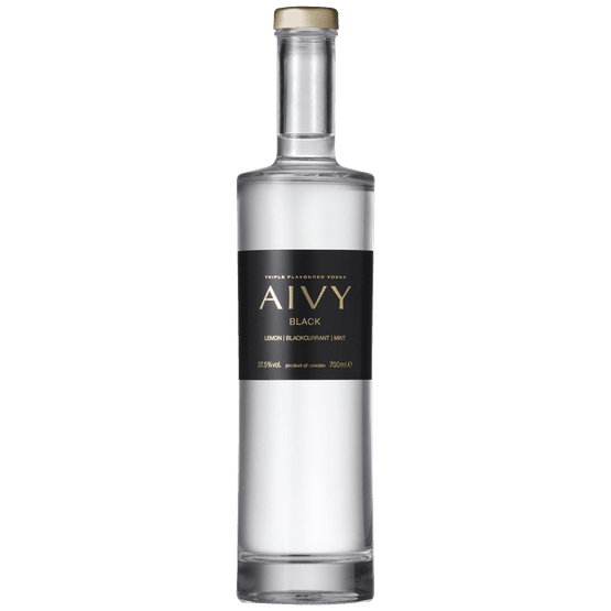 Aivy Black Lemon, Blackcurrant and Mint Triple Flavoured Vodka (70cl) 37.5%