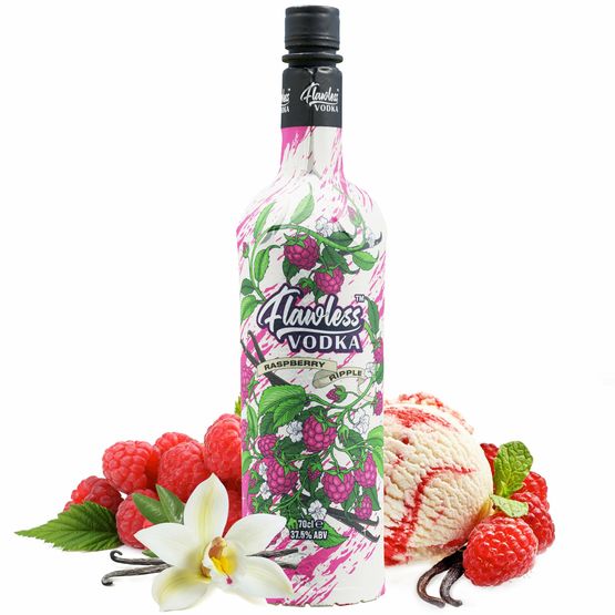 Flawless Vodka Raspberry Ripple 70cl (37.5% ABV)