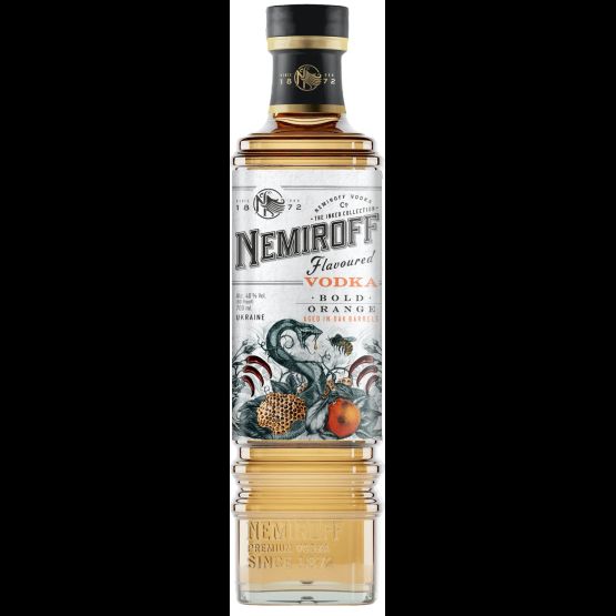 Nemiroff Bold Orange Vodka - The Inked Collection (70cl) 40%