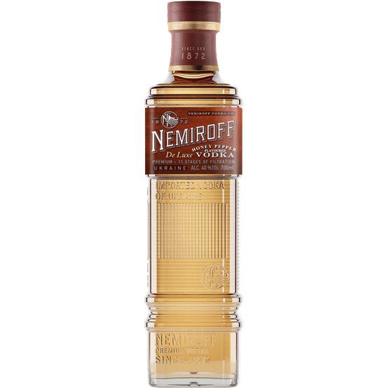 Nemiroff De Luxe Honey Pepper Vodka 70cl (40% ABV)