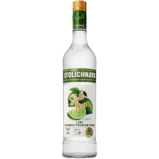 Stoli Lime Flavoured Vodka 70cl (37.5% ABV)
