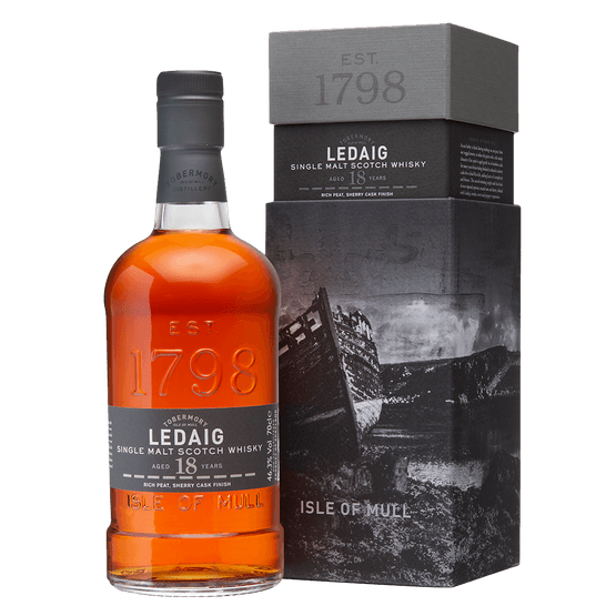 Ledaig 18 Year Old Single Malt Scotch Whisky 70cl (46.3% ABV)