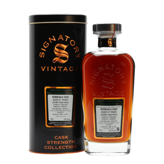 Signatory Vintage Benriach 21yo 59.2% (70cl)