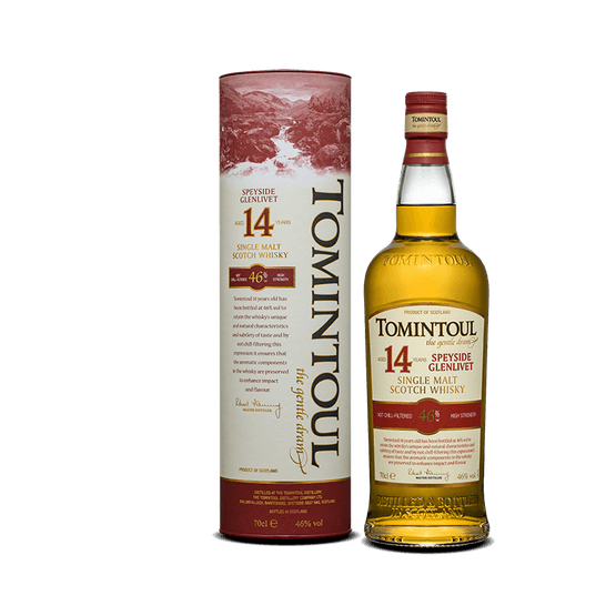 Tomintoul 14 Year Old Whisky 70cl (46% ABV)