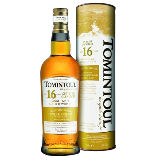 Tomintoul 16 Year Old Sauternes Cask Finish Whisky 70cl (46% ABV)