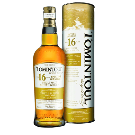 Tomintoul 16 Year Old Sauternes Cask Finish Whisky 70cl (46% ABV)